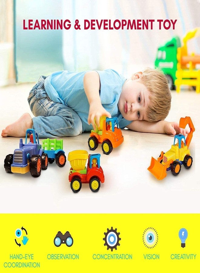 Dezva Exclusive Collection of Toy Cars for 2 3 4 5 Year Old boy, Friction Powered Kids Toddler Car Toy Set (4 PCS Truck Team) - Image 5